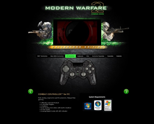 Modern Warfare 2 - Снаряжение геймера MW2 от Mad Catz